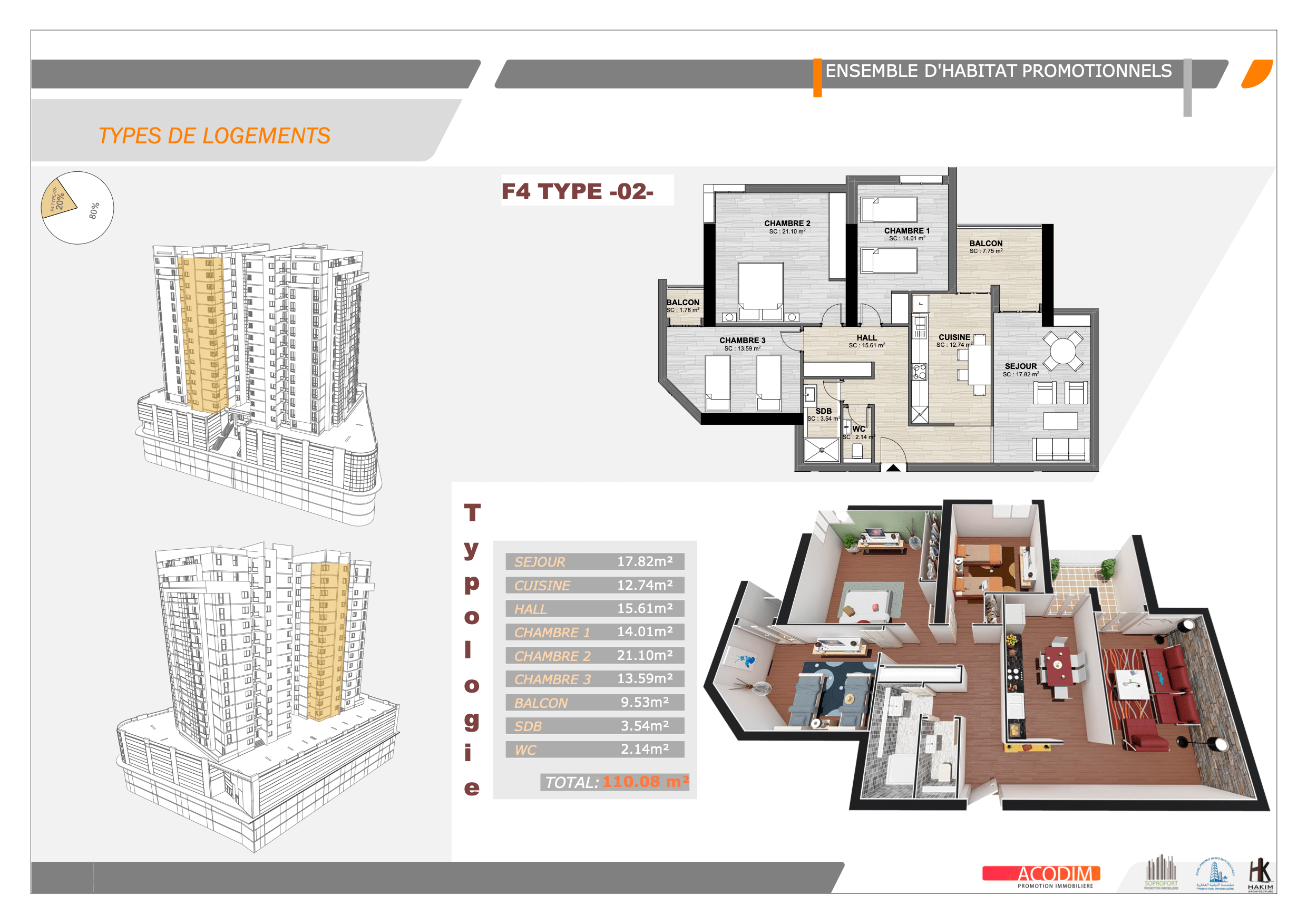 Résidence Jawhara — F4 Type-02